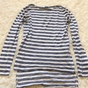 Side slit stripe top